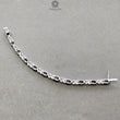 925 Sterling Silver Bracelet : 15.17gms Natural Blue Sapphire Gemstone With CZ Oval Normal Cut Prong Set Tennis Bracelet 7.5"