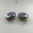 Rainbow Flashing Labradorite Gemstone Fancy Cut: Natural Untreated Blue Labradorite Baguette & Oval Shape Pair For Jewelry