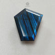 Rainbow Flashing Labradorite Gemstone Fancy Cut : Natural Untreated Unheated Blue Labradorite Both Side Faceted Uneven Shape 1pc