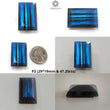 Rainbow Flashing Labradorite Gemstone Fancy Cut : Natural Untreated Unheated Blue Labradorite Both Side Faceted Baguette Shape 1pc