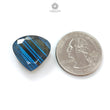 Labradorite Cabochon Fancy Cut : 15.00cts Natural Untreated Unheated Blue Labradorite Heart Shape 1pc For Jewelry 18*19mm