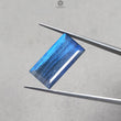 Labradorite Cabochon Fancy Cut : 17.60cts Natural Untreated Unheated Blue Labradorite  Baguette Shape 1pc For Jewelry 24*12mm