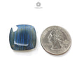 Labradorite Cabochon Fancy Cut : 21.40cts Natural Untreated Unheated Blue Labradorite  Cushion Shape 1pc For Jewelry 21mm