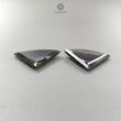 Labradorite Cabochon Fancy Cut: 61.30cts Natural Untreated Unheated Blue Labradorite Triangle Shape 37*34mm Pair For Jewelry