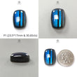 Blue Labradorite Gemstone Cabochon: Natural Untreated Labradorite Cushion Shapes 1pc For Jewelry