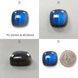 Blue Labradorite Gemstone Cabochon: Natural Untreated Labradorite Cushion Shapes 1pc For Jewelry