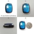 Blue Labradorite Gemstone Cabochon: Natural Untreated Labradorite Cushion Shape 1pc For Jewelry