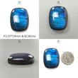 Blue Labradorite Gemstone Cabochon: Natural Untreated Labradorite Cushion Shape 1pc For Jewelry