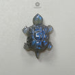 Blue Labradorite Gemstone Carving: Natural Untreated Unheated Labradorite Hand Carved Tortoise, Frog 1pc For Jewelry