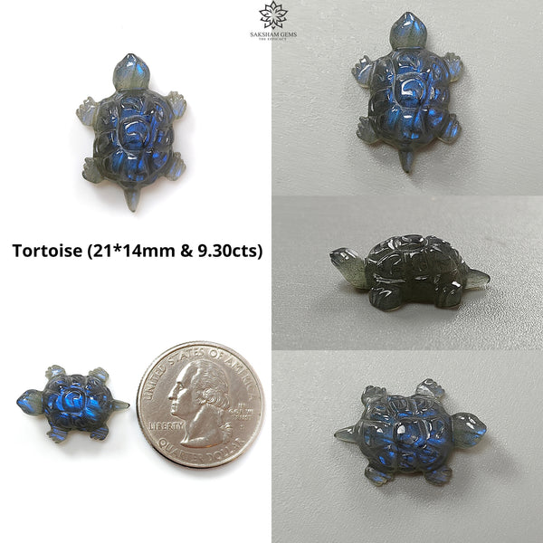 Blue Labradorite Gemstone Carving: Natural Untreated Unheated Labradorite Hand Carved Tortoise, Frog 1pc For Jewelry