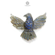 Blue Labradorite Gemstone Carving: Natural Untreated Unheated Labradorite Hand Carved Bird 1pc For Jewelry