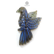 Blue Labradorite Gemstone Carving: Natural Untreated Unheated Labradorite Hand Carved Bird 1pc For Jewelry