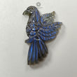 Blue Labradorite Gemstone Carving: Natural Untreated Unheated Labradorite Hand Carved Bird 1pc For Jewelry