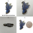 Blue Labradorite Gemstone Carving: Natural Untreated Unheated Labradorite Hand Carved Bird 1pc For Jewelry