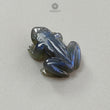 Blue Labradorite Gemstone Carving: 11.80cts Natural Untreated Unheated Labradorite Hand Carved Frog 1pc For Jewelry 20*14.5mm