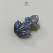 Blue Labradorite Gemstone Carving: 11.80cts Natural Untreated Unheated Labradorite Hand Carved Frog 1pc For Jewelry 20*14.5mm