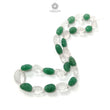 Green & Pink Rose Quartz Loose Beads: 614.90cts Natural Untreated Quartz Fancy Hand Carved Beads 14*12mm - 39*29mm 22"