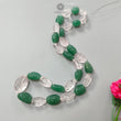 Green & Pink Rose Quartz Loose Beads: 614.90cts Natural Untreated Quartz Fancy Hand Carved Beads 14*12mm - 39*29mm 22"