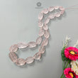 Pink Rose Quartz Loose Beads: 660.00cts Natural Untreated Quartz Fancy Shape Hand Carved Beads 15.5*12.5mm - 31*22mm 20"