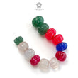 Onyx Melon Carving Loose Beads 46.30cts 