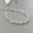 White Moonstone Faceted Loose Beads: 36.60cts Natural Moonstone Gemstone Fancy Both Side Checker Cut Beads For Jewelry 8mm 6.70"