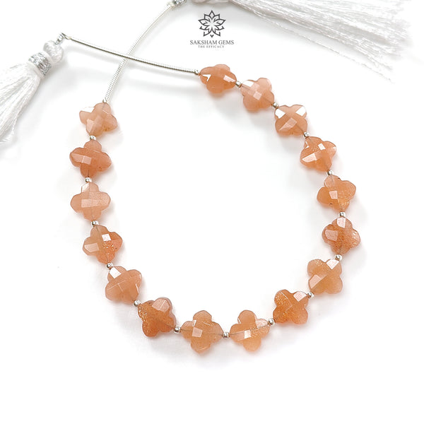 Peach Moonstone Faceted Loose Beads 33.70cts