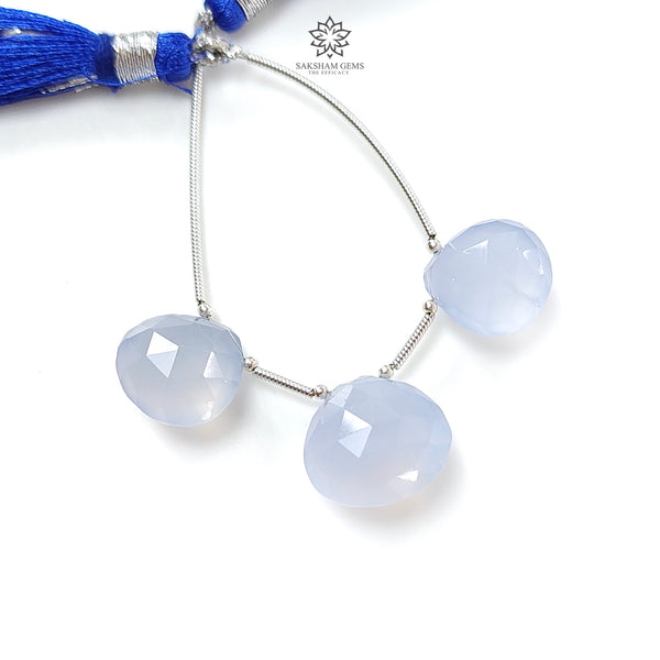 Blue Chalcedony Faceted Loose Beads