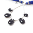 Black Purpurite Faceted Loose Beads: 21.20cts Natural Untreated Purpurite Gemstone 925 Silver Pear Shape 10*7mm - 13*10mm