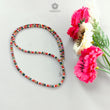 Natural Precious Gemstone NAVRATNA Multi Sapphire Round Pearl Coral Hessonite Emerald Ruby 28.20cts, 2.5mm - 3mm 18" Faceted Loose Beads