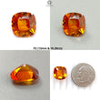 Synthetic Multi Color Gemstones Faceted Cut: Manmade Sapphire, Padparadscha & Garnet Cushion Shape 1pc for Ring/Pendant