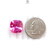 Synthetic Multi Color Gemstones Faceted Cut: Manmade Sapphire, Padparadscha & Garnet Cushion Shape 1pc for Ring/Pendant