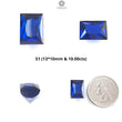 Blue Nanosital Gemstone Faceted Cut: Blue Nanosital Baguette, Cushion & Oval Shapes Faceted 1pc, 2pcs, 3pcs Set For Jewelry