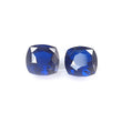 Blue Nanosital Gemstone Faceted Cut: Blue Nanosital Baguette, Cushion & Oval Shapes Faceted 1pc, 2pcs, 3pcs Set For Jewelry