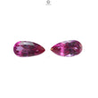 Synthetic Multi Color Gemstones Faceted Cut: Manmade Garnet, Morganite & Sapphire Pear Shape 20*10mm Pair for Jewelry