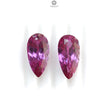 Synthetic Multi Color Gemstones Faceted Cut: Manmade Garnet, Morganite & Sapphire Pear Shape 20*10mm Pair for Jewelry
