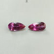 Synthetic Multi Color Gemstones Faceted Cut: Manmade Garnet, Morganite & Sapphire Pear Shape 20*10mm Pair for Jewelry