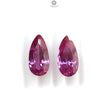 Synthetic Multi Color Gemstones Faceted Cut: Manmade Garnet, Morganite & Sapphire Pear Shape 20*10mm Pair for Jewelry