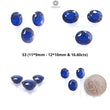 Blue Nanosital Gemstone Faceted Cut: Blue Nanosital Baguette, Cushion & Oval Shapes Faceted 1pc, 2pcs, 3pcs Set For Jewelry