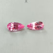 Synthetic Multi Color Gemstones Faceted Cut: Manmade Garnet, Morganite & Sapphire Pear Shape 20*10mm Pair for Jewelry