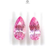 Synthetic Multi Color Gemstones Faceted Cut: Manmade Garnet, Morganite & Sapphire Pear Shape 20*10mm Pair for Jewelry