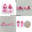 Synthetic Multi Color Gemstones Faceted Cut: Manmade Garnet, Morganite & Sapphire Pear Shape 20*10mm Pair for Jewelry