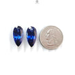 Synthetic Multi Color Gemstones Faceted Cut: Manmade Garnet, Morganite & Sapphire Pear Shape 20*10mm Pair for Jewelry