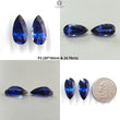 Synthetic Multi Color Gemstones Faceted Cut: Manmade Garnet, Morganite & Sapphire Pear Shape 20*10mm Pair for Jewelry