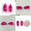 Synthetic Multi Color Gemstones Faceted Cut: Manmade Garnet, Morganite & Sapphire Pear Shape 20*10mm Pair for Jewelry