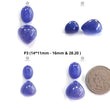 Tanzanite Pear Heart Cabochon : Natural Blue Tanzanite Gemstone Pear Shape