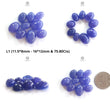 Tanzanite Oval Cabochon : Natural Blue Tanzanite Gemstone Pear Shape