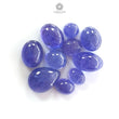 Tanzanite Oval Cabochon : Natural Blue Tanzanite Gemstone Pear Shape