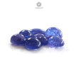 Tanzanite Oval Cabochon : Natural Blue Tanzanite Gemstone Pear Shape