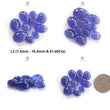 Tanzanite Oval Cabochon : Natural Blue Tanzanite Gemstone Pear Shape