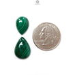 Malachite, Hematite & Smoky Quartz Faceted Gemstones: Natural Untreated Gemstones Pear Round Cabochon, Checker Cut 1pc, 2pcs Set For Jewelry